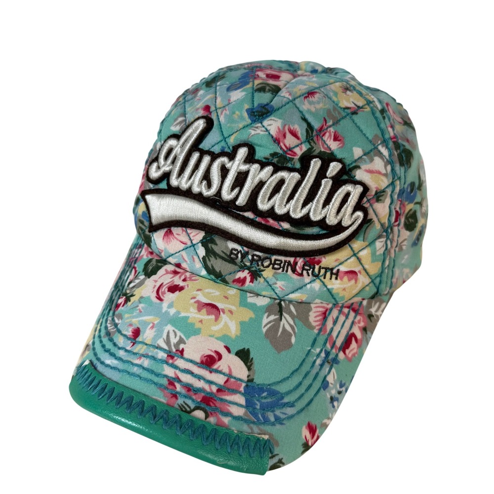 Robin Ruth Australia Floral Snapback Hat Embroidered Tourist Streetwear Cap